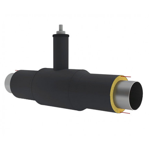 Кран шаровой ППУ ПЭ тип 1 Ст3сп LD 25х3,2х1900 мм ГОСТ 3262-75