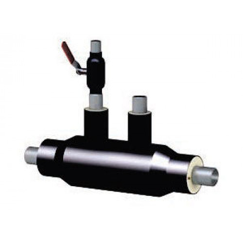 Кран шаровой с воздушником ППУ ОЦ тип 1 09Г2С BROEN Ballomax 32х32х4,5х2100 мм ГОСТ 10704-91