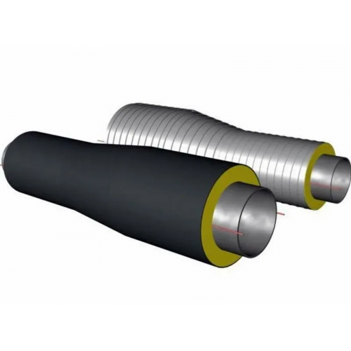 Переход стальной ППУ ОЦ с МЗИ и КВ тип 2 09Г2С 45х3,5х32х3х1500 мм ГОСТ 8732-78