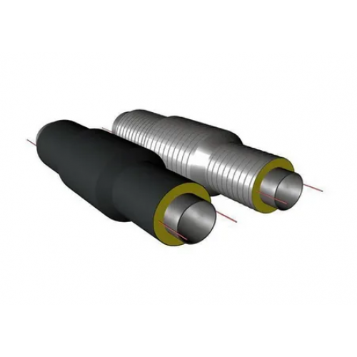 Сильфонный компенсатор односекционный ППУ ПЭ тип 1 1,6 МПа 09Г2С AISI 321 32х3,5х25 мм ГОСТ 8732-78