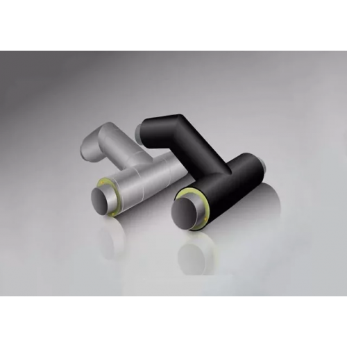 Тройниковое ответвление стальное ППУ ПЭ тип 2 Ст20 57х3,5х45х3х1200х730 мм ГОСТ 8732-78