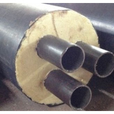 Труба в ППУ изоляции Твин в полиэтиленовой оболочке Ст10 133х4,0х355х5,6х47 мм ГОСТ 10704-91