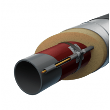 Труба в ППУ изоляции с греющим кабелем оцинкованная тип 2 09Г2С 45х5 мм ГОСТ 8732-78