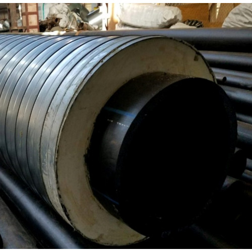 Труба в ППУ изоляции ПНД в полиэтиленовой оболочке SDR 17 10 PN ПЭ 100 180х10,7х280х4,4х45,6 мм