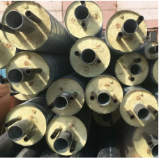 Труба в ППУ изоляции со спутником в полиэтиленовой оболочке тип 1 Ст10 Ду32 108х4,5 мм ГОСТ 10704-91